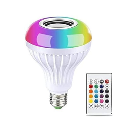 🎵💡✨ RGB Bluetooth Music Bulb With Remote 🎧🌈